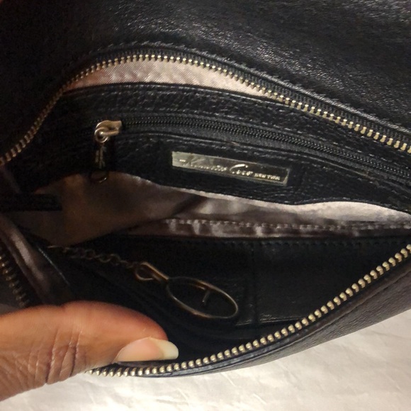 KENNETH COLE NY black pebble leather wristlet/wallet. Holds up to 6 cards. - Picture 10 of 14
